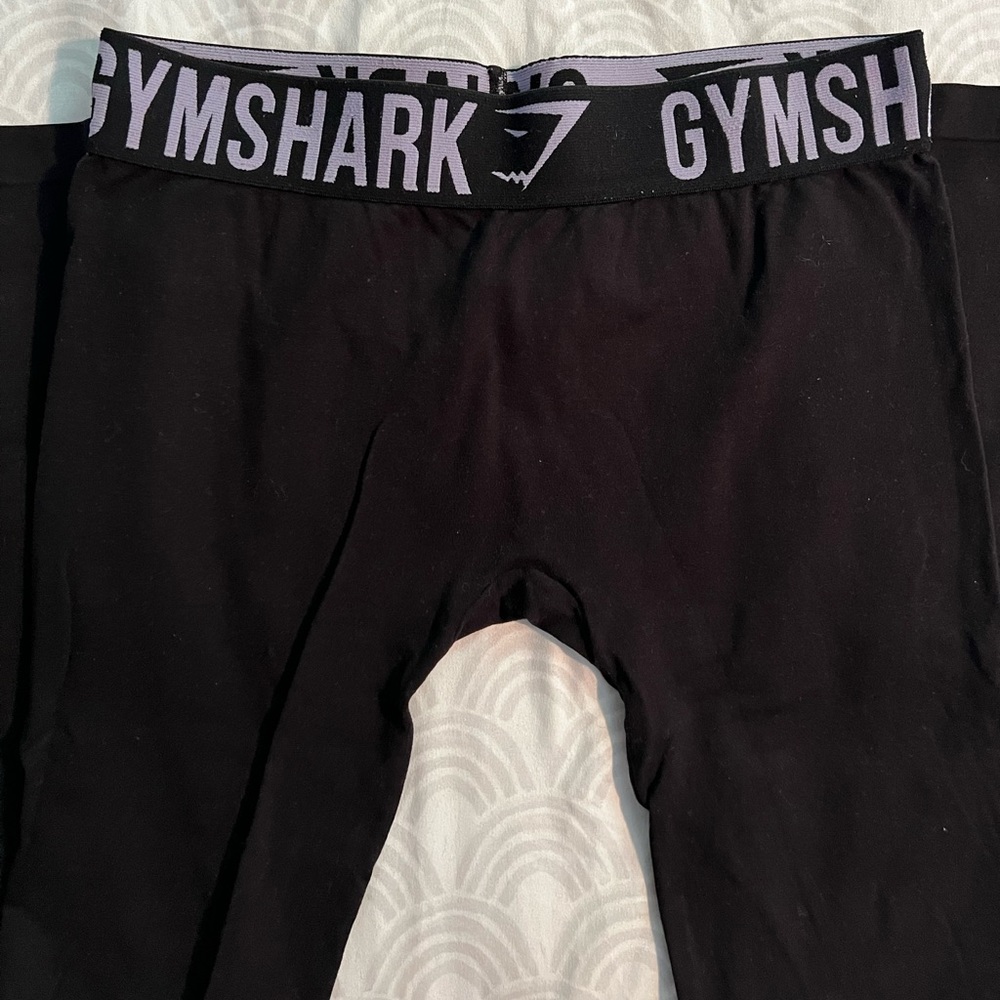Gymshark FIT Leggings with purple/lilac waistband